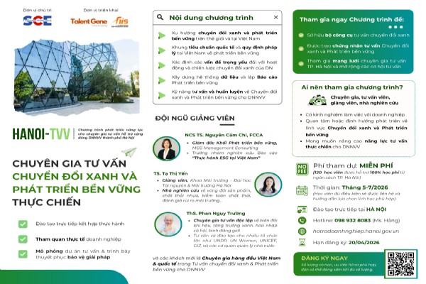 Chuyên gia tư vấn trong kỷ nguyên chuyển đổi xanh: Cơ hội lớn – Yêu cầu mới